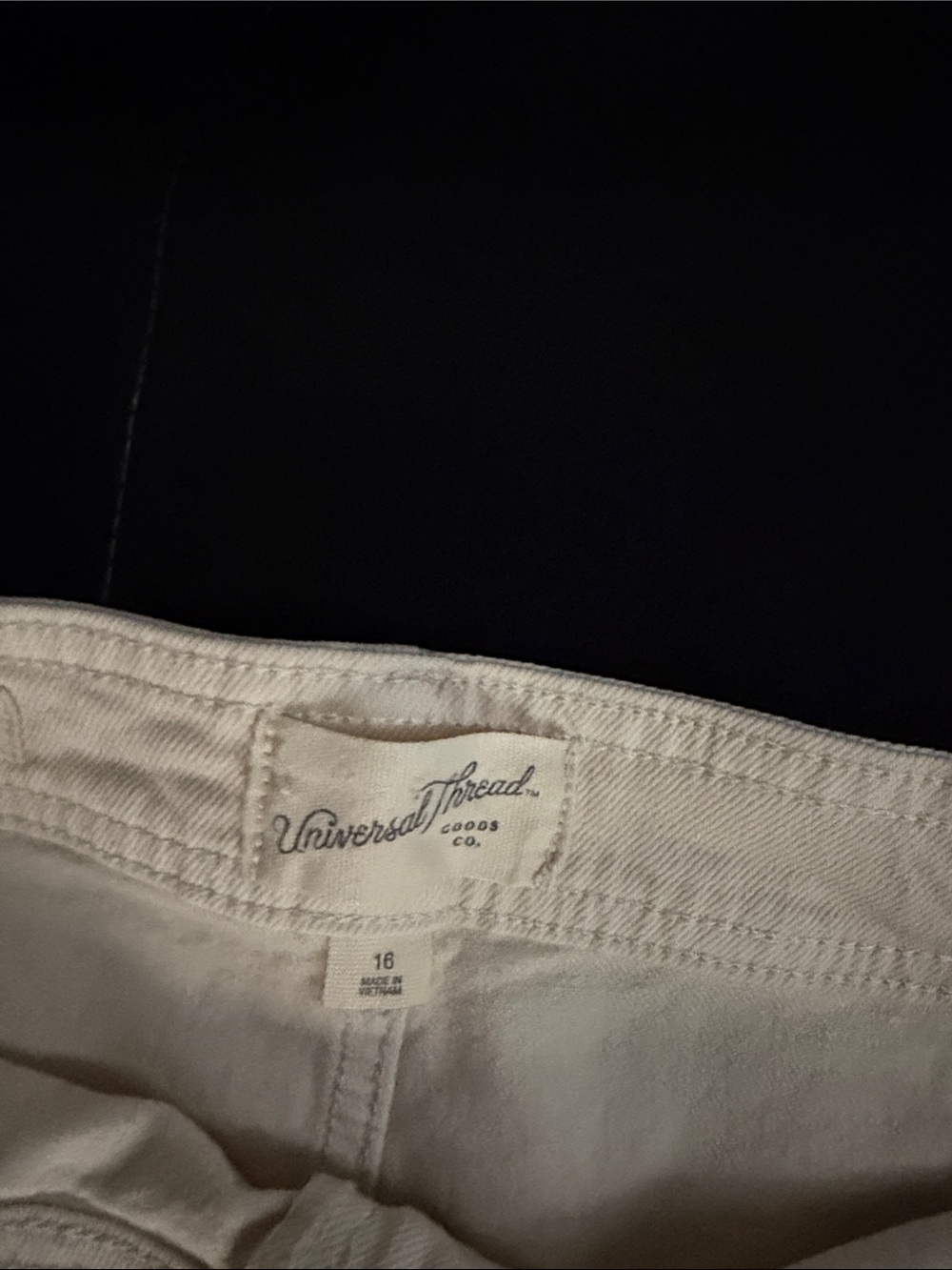 Universal Thread Cream High-Rise Sailor Wide Leg Jeans - Picture 4 of 5